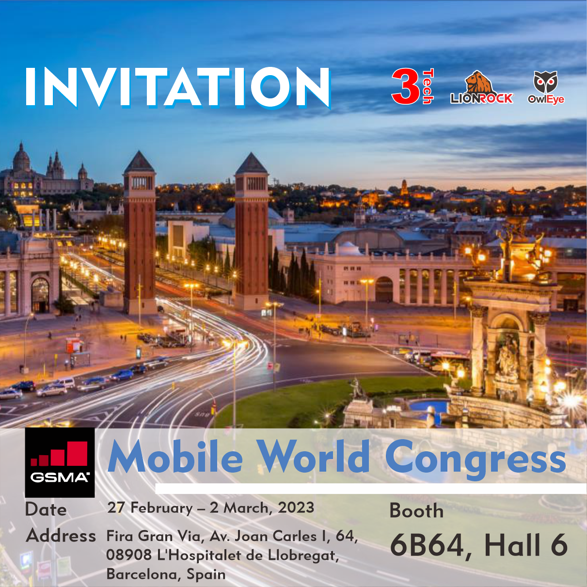 Come back to exhibit at MWC2024 and see you in Barcelona!,Exhibition,NEWS,3TECH